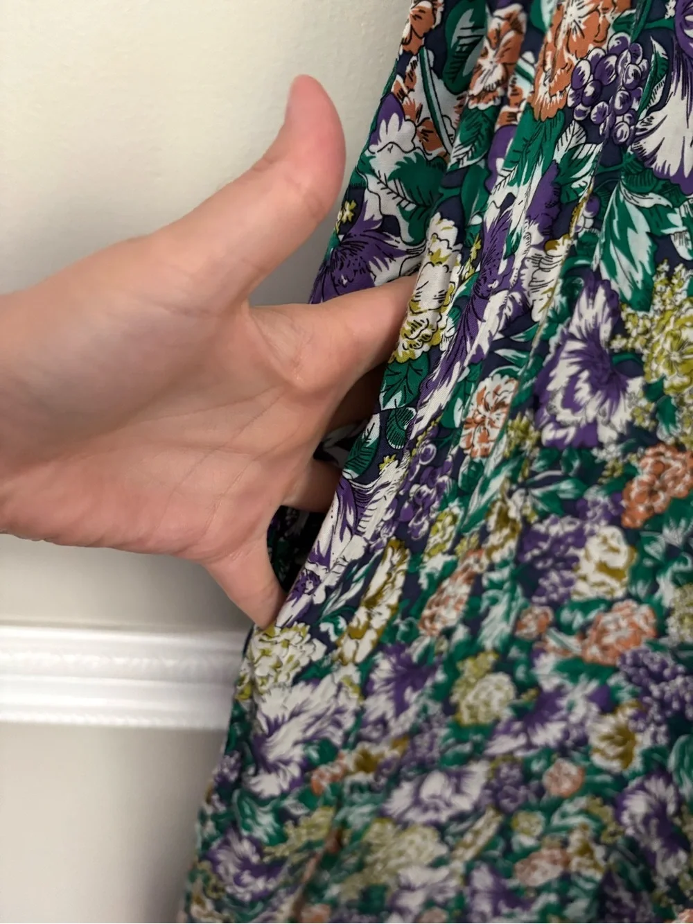 Buenos Ninos Floral Wide Leg Cropped Jumpsuit Pockets Boho Size M Cottagecore